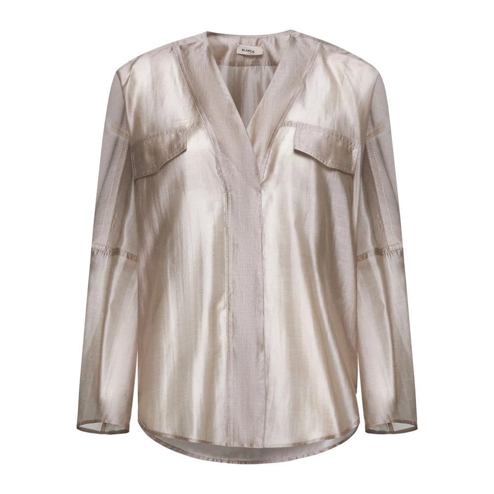 Blanca Vita Stijlvolle Overhemden Collectie Beige Dames