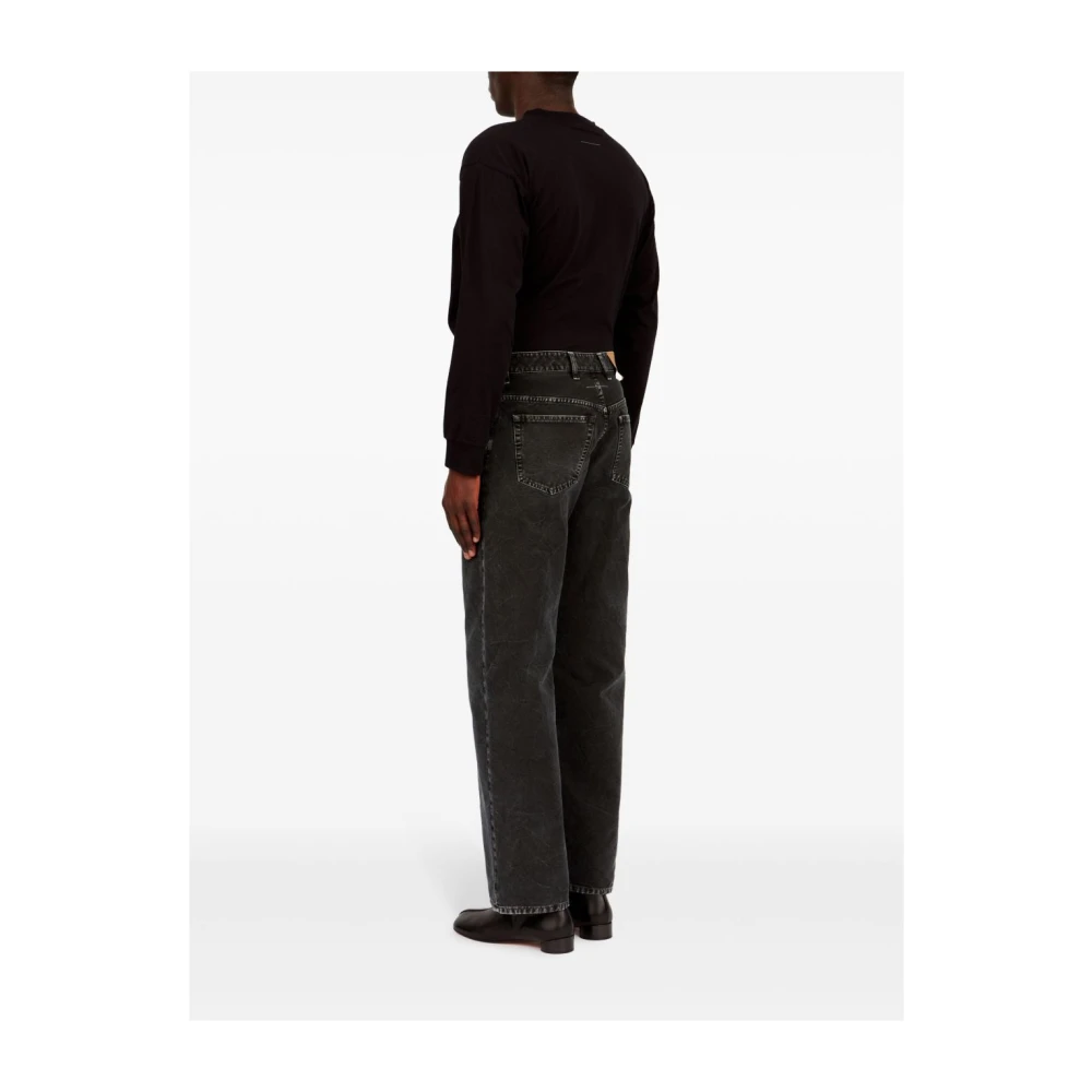 MM6 Maison Margiela Zwarte klassieke rechte jeans Black Heren