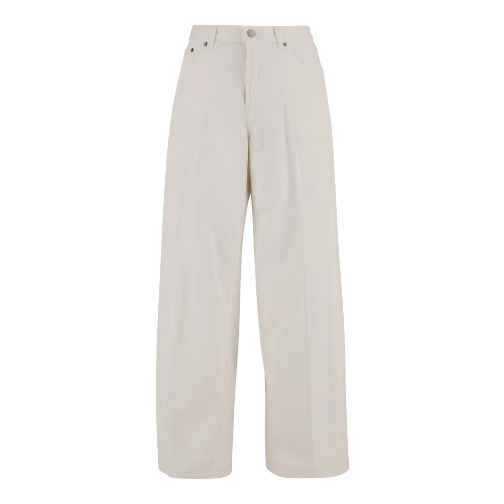 Haikure Women's White Bethany Cotton And Linen Jeans