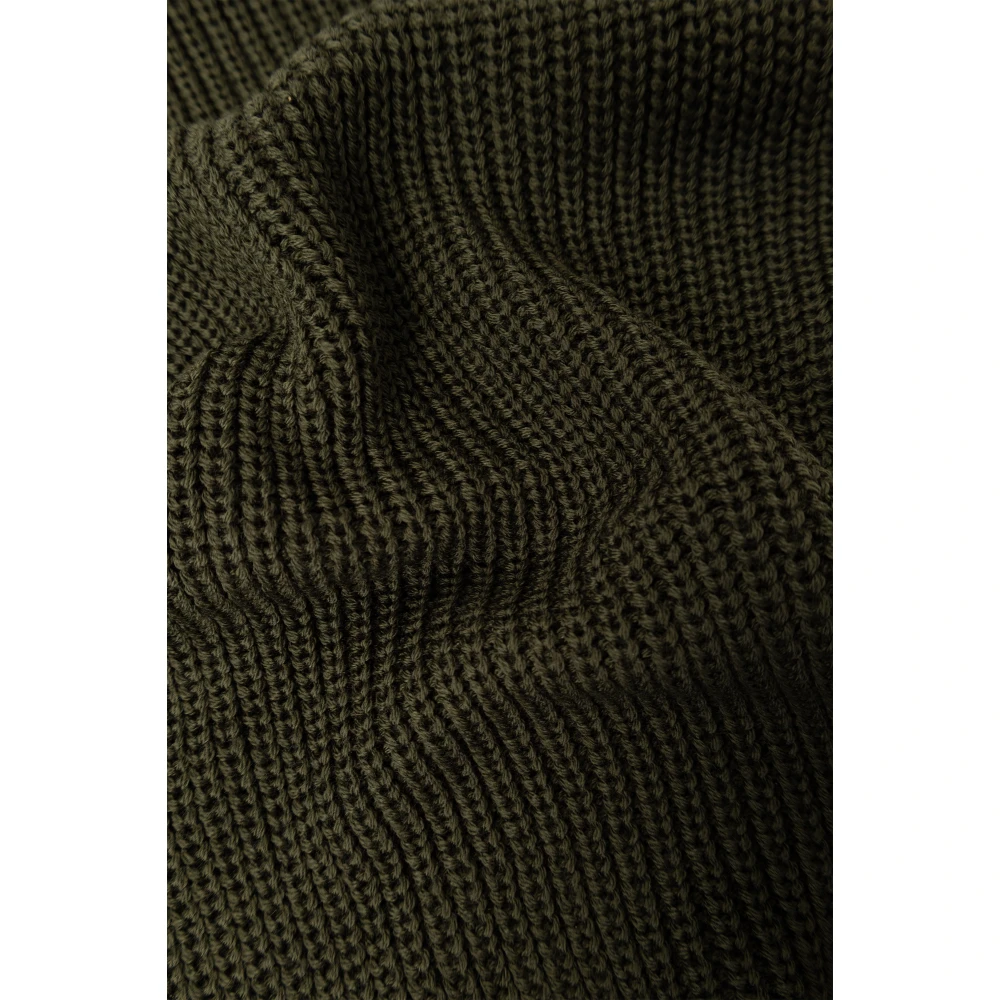 Emporio Armani Wollen sjaal met logo Green Heren