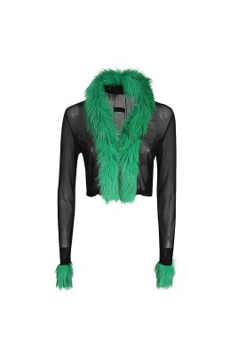 technical-fabric-cardigan-with-faux-fur