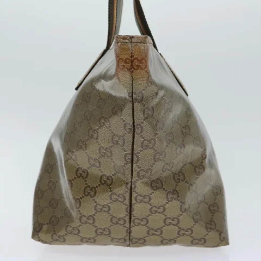 Gucci Vintage Pre-owned Canvas handbags Gray Dames