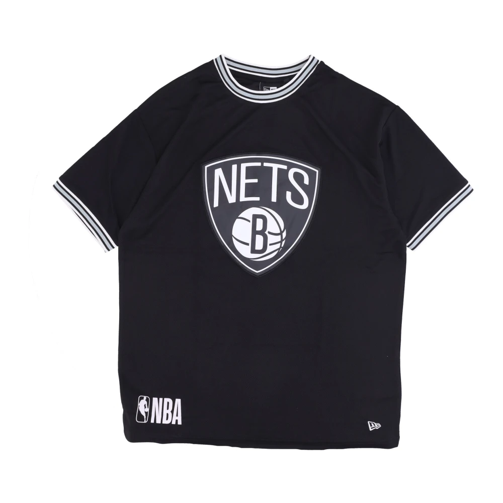 New era Brooklyn Nets Logo Mesh Tee Black Heren