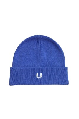 bla-bomull-logo-beanie-mossa