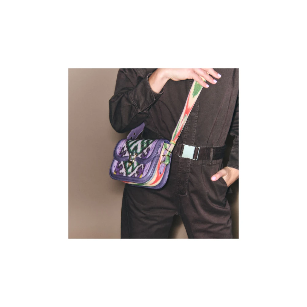 Claris Virot Mini Manon Paarse Maan Schoudertas Multicolor Dames
