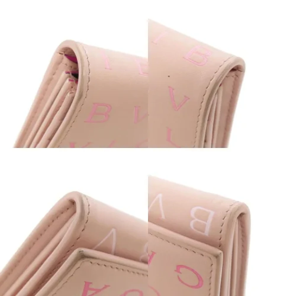 Bvlgari Vintage Pre-owned Leather wallets Pink Dames
