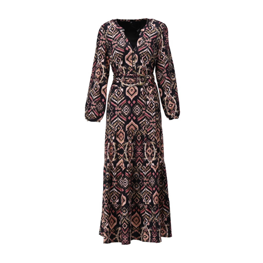 K-Design Boho Maxi Jurk met Uniek Ontwerp Multicolor Dames
