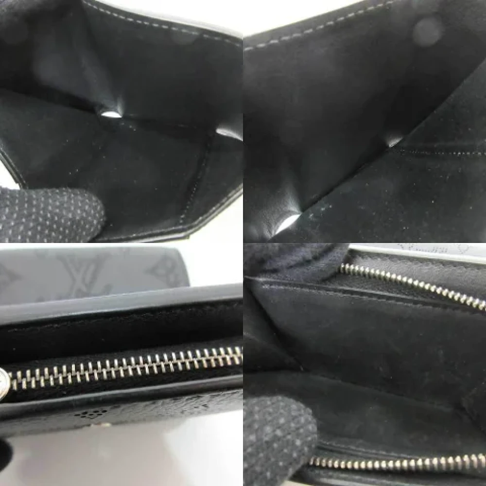 Louis Vuitton Vintage Pre-owned Leather wallets Black Dames