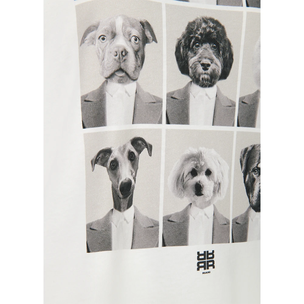RIANI Wit Katoenen T-shirt met Leuk Ontwerp White Dames