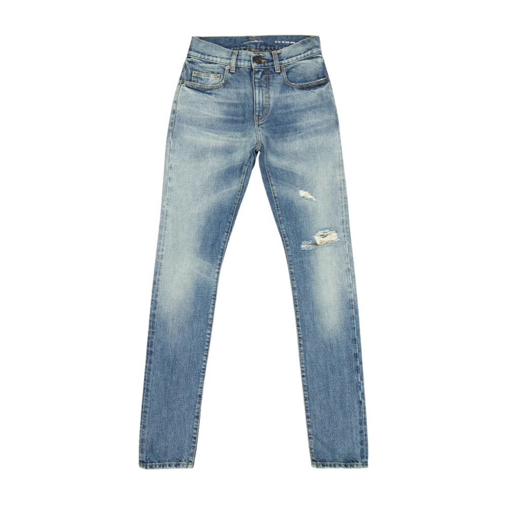 Saint Laurent Slim Fit Denim Jeans Blue Heren