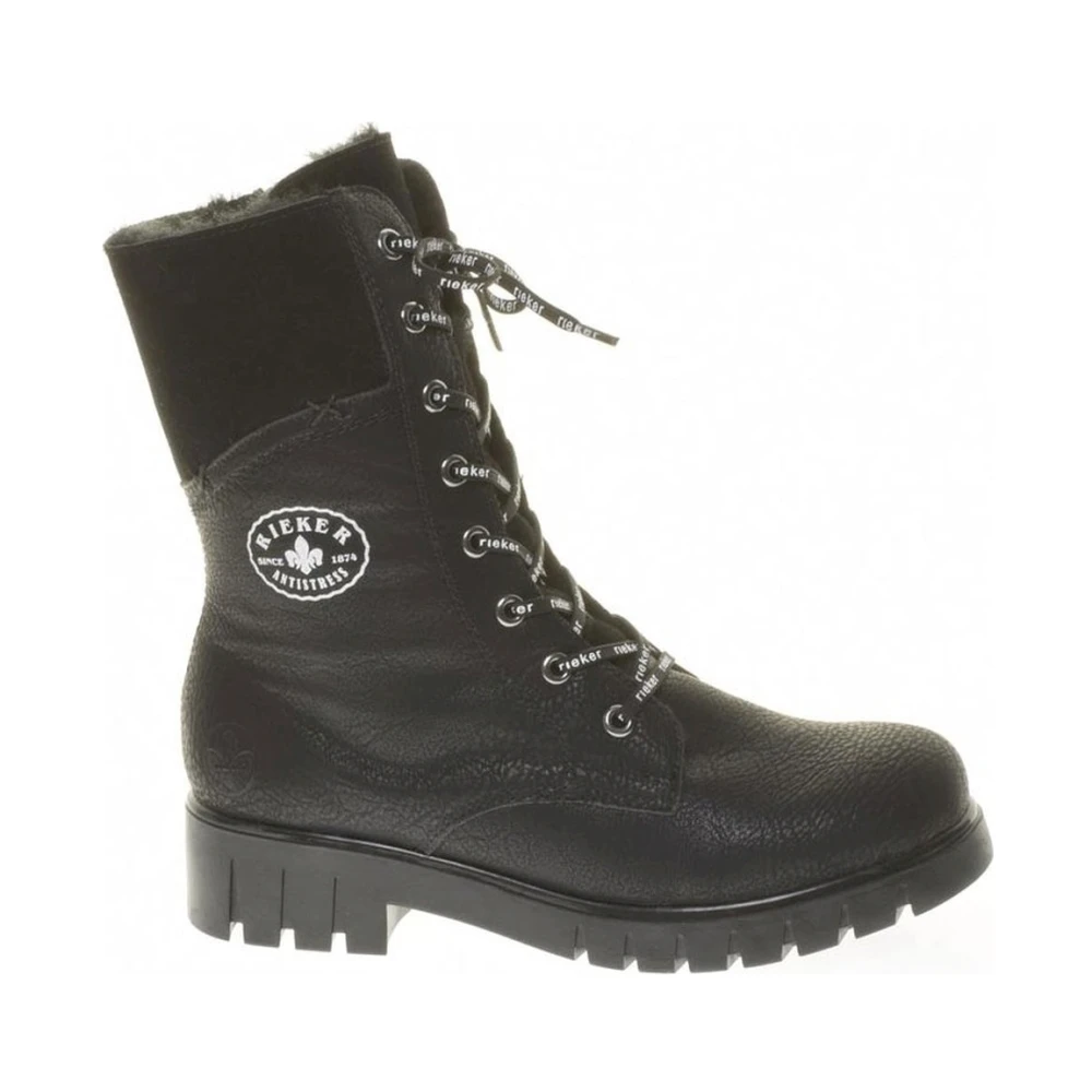 Rieker Women's Black Casual Ankle Boots - Winter Boots - 6 Uk - Shoes