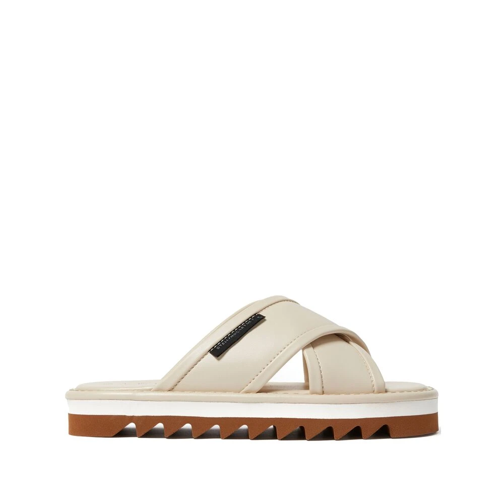 Stella McCartney Kräm Vita Slip-On Sneakers Beige, Dam