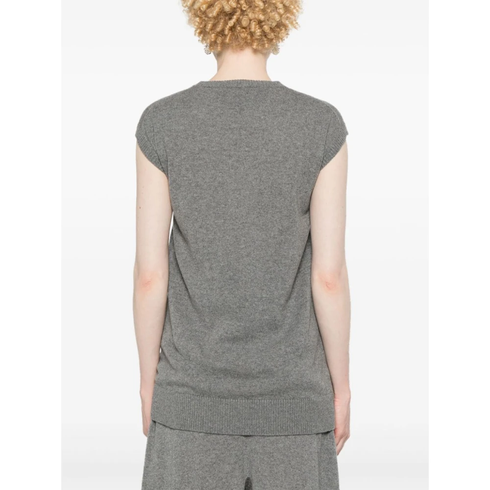 Stella Mccartney Grijze Gebreide Top Aw24 Gray Dames