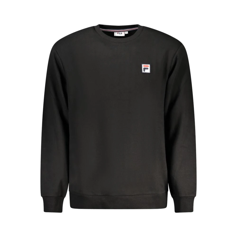 Fila Zwarte Katoenen Sweatshirt met Logo Black Heren