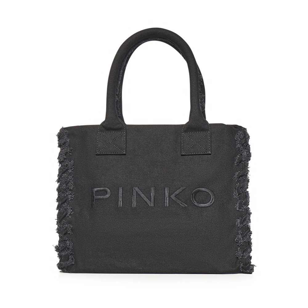 Pinko Women's Black Borsa - Shopping Bags - One Size - Bags
