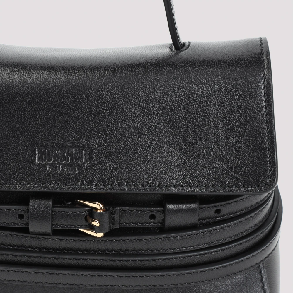 Moschino Zwarte Handtas Ss25 Black Dames