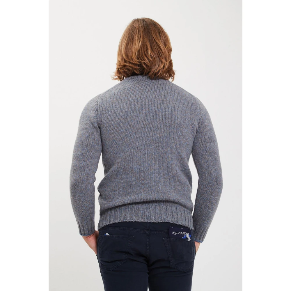 Gran Sasso Klassieke Crew Neck Sweater Blue Heren