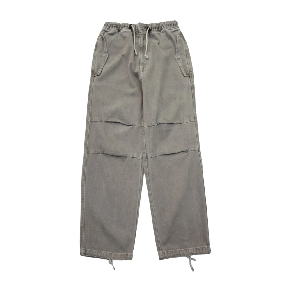 Amish Antraciet Katoen Parachute Werkbroek Gray Heren