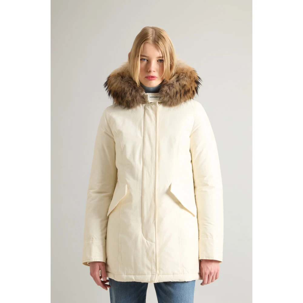 Woolrich Arctic Parka met Teflon Finish Beige Dames