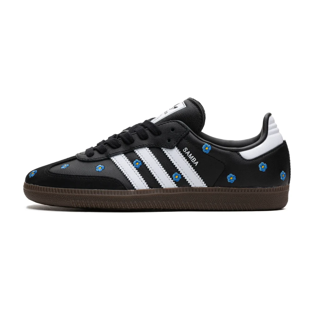 Adidas Black Skateboarding, Female, 6 1/3 Uk, Floral Trainers Classic Style