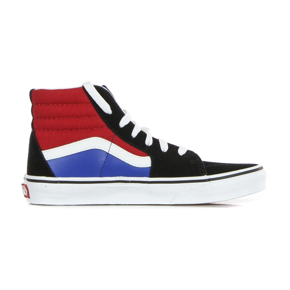 Vans Zwarte Leren Hoge Top Sneakers Heren Schoenen Veelkleurig Multicolor