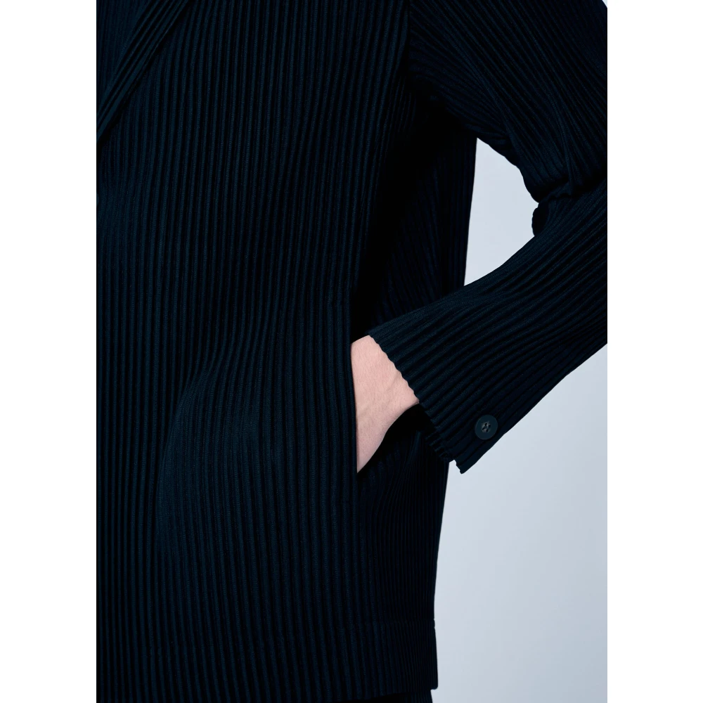 Issey Miyake Geplooide Blazer Black Heren