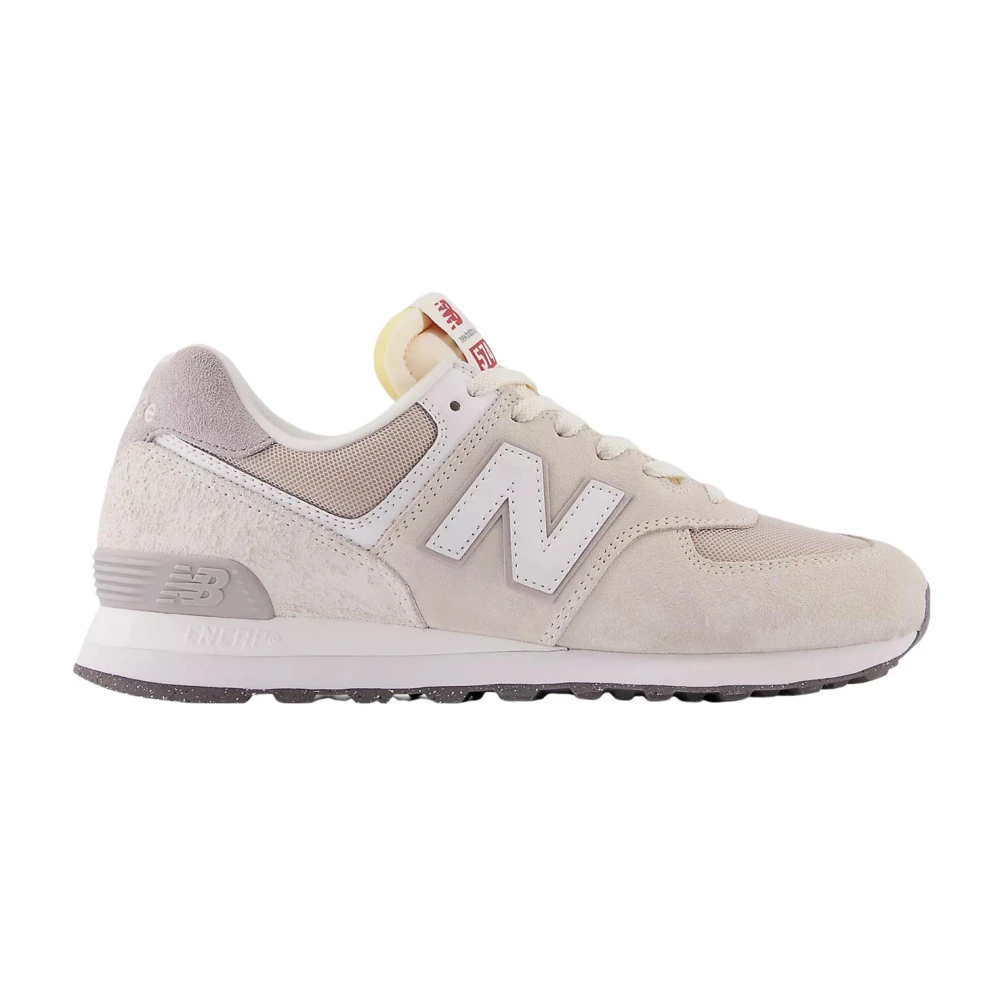 New Balance Beige Sneakers i Mocka och Tyg Beige, Dam