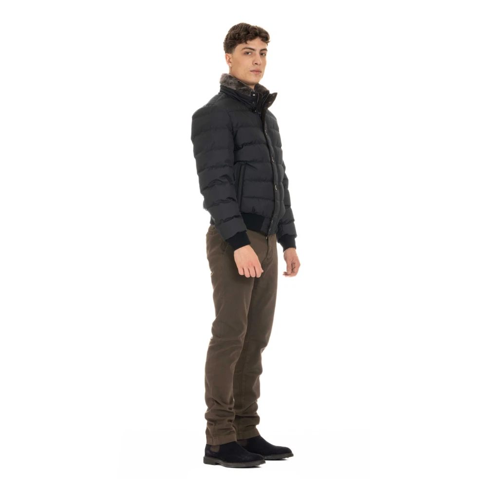 Moorer Blauwe Bomberjack Audenio-GF Blue Heren