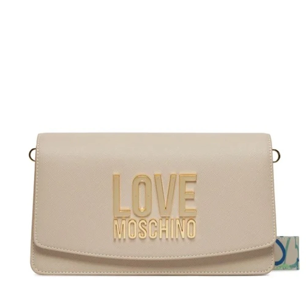 Love Moschino Stijlvolle PU-tas Beige Dames