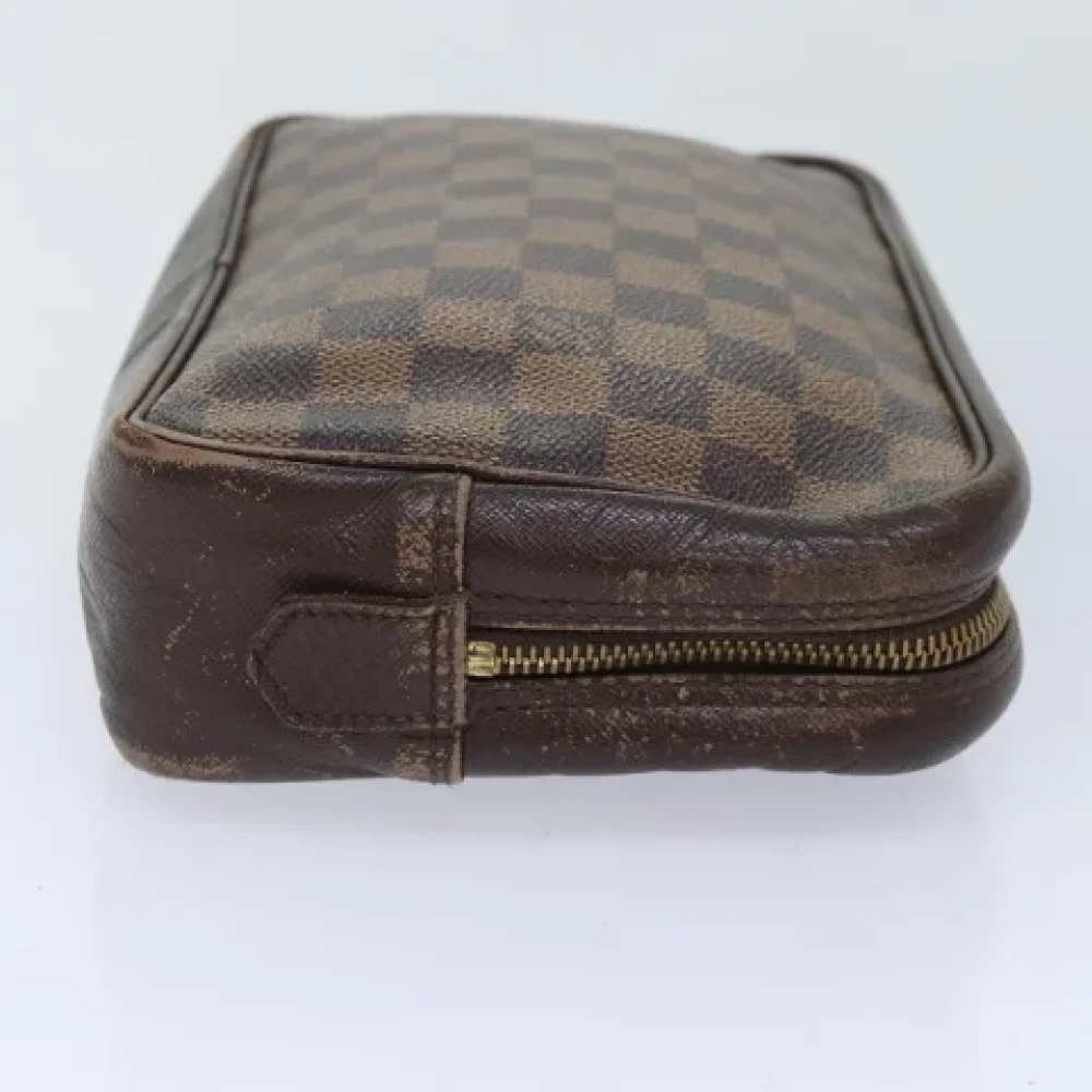 Louis Vuitton Vintage Pre-owned Canvas clutches Brown Dames