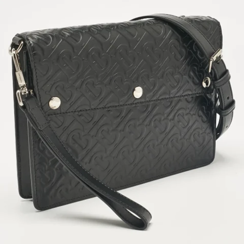 Burberry Vintage Pre-owned Leather travel-bags Black Dames