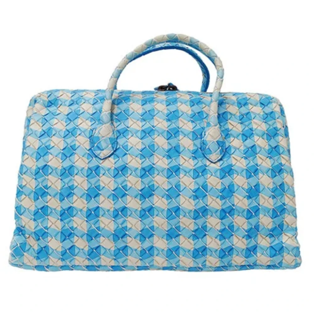 Bottega Veneta Vintage Pre-owned Leather handbags Blue Dames