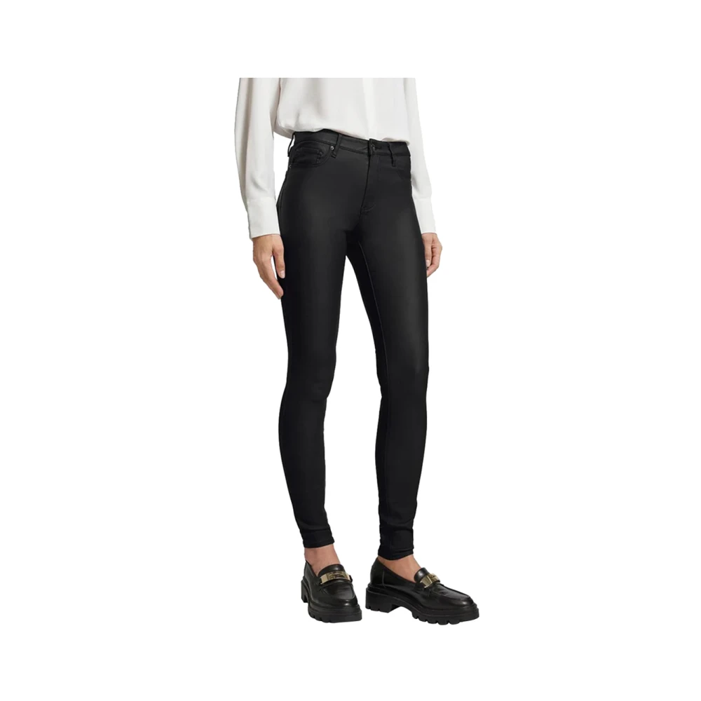 Armani Exchange Zwarte Slim Fit Broek Black Dames