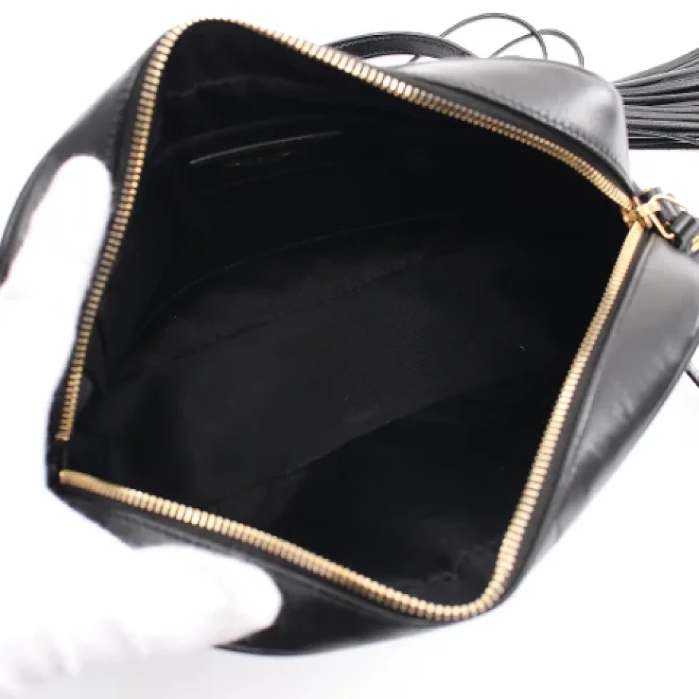 Yves Saint Laurent Vintage Pre-owned Leather shoulder-bags Black Dames