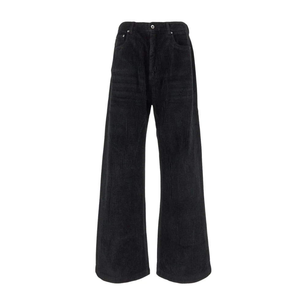 Rick Owens Zwarte Katoenen Broek Black Heren