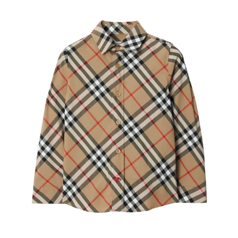 Burberry Unisex Kids Multicolor Kids Shirts, 8 Y, Junior Sand Shirt Essential