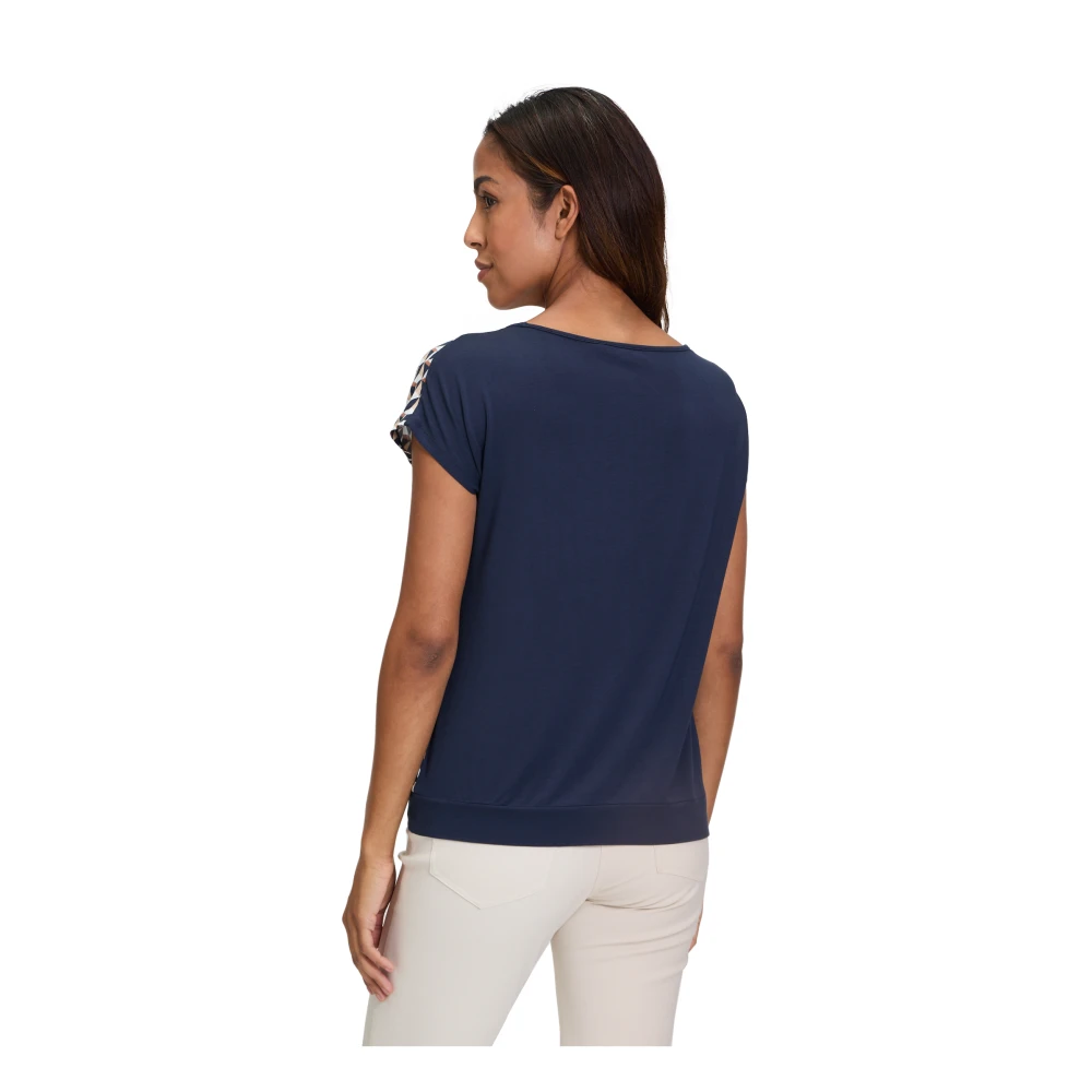 Betty Barclay Casual Shirt met Strik Knoop Multicolor Dames