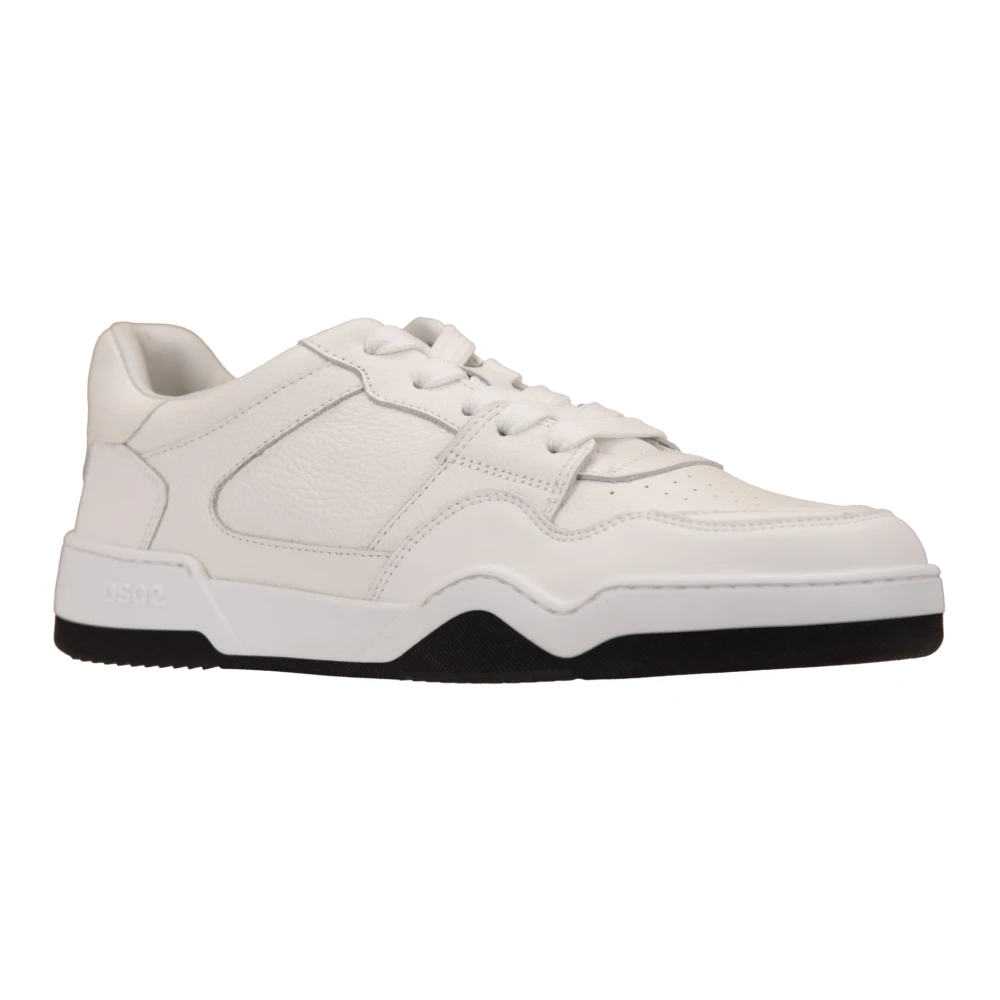 Dsquared2 Men's White Sneakers, 10 Uk, Trainers