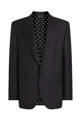 Blazer med rundad slag