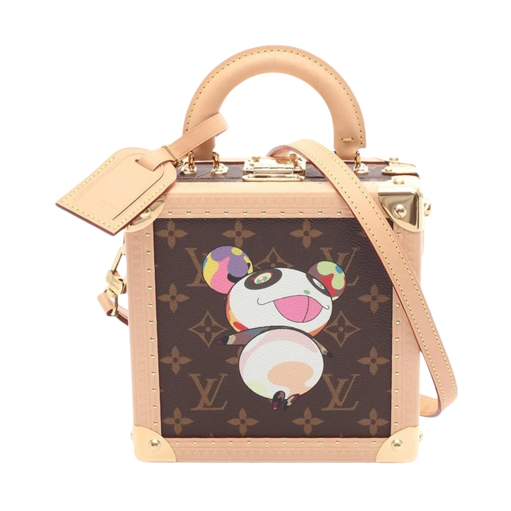 Louis Vuitton Vintage Women's Brown Pre-Owned Vintage Monogram Trunk Bag With Cartoon Graphic