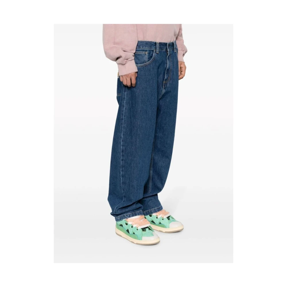 Carhartt WIP Donkerblauwe Wide Leg Jeans Blue Heren