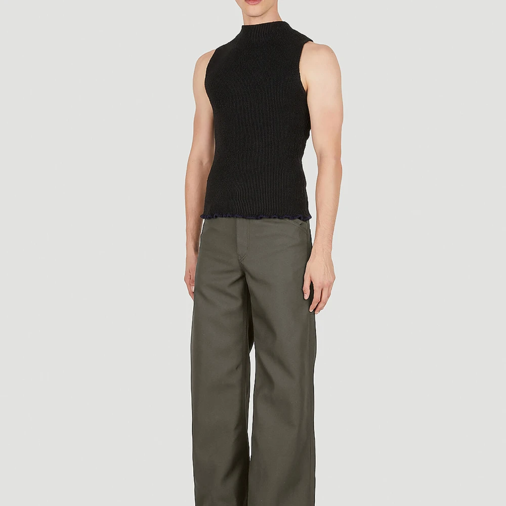 Courrèges Twill Baggy Pants Gray Heren