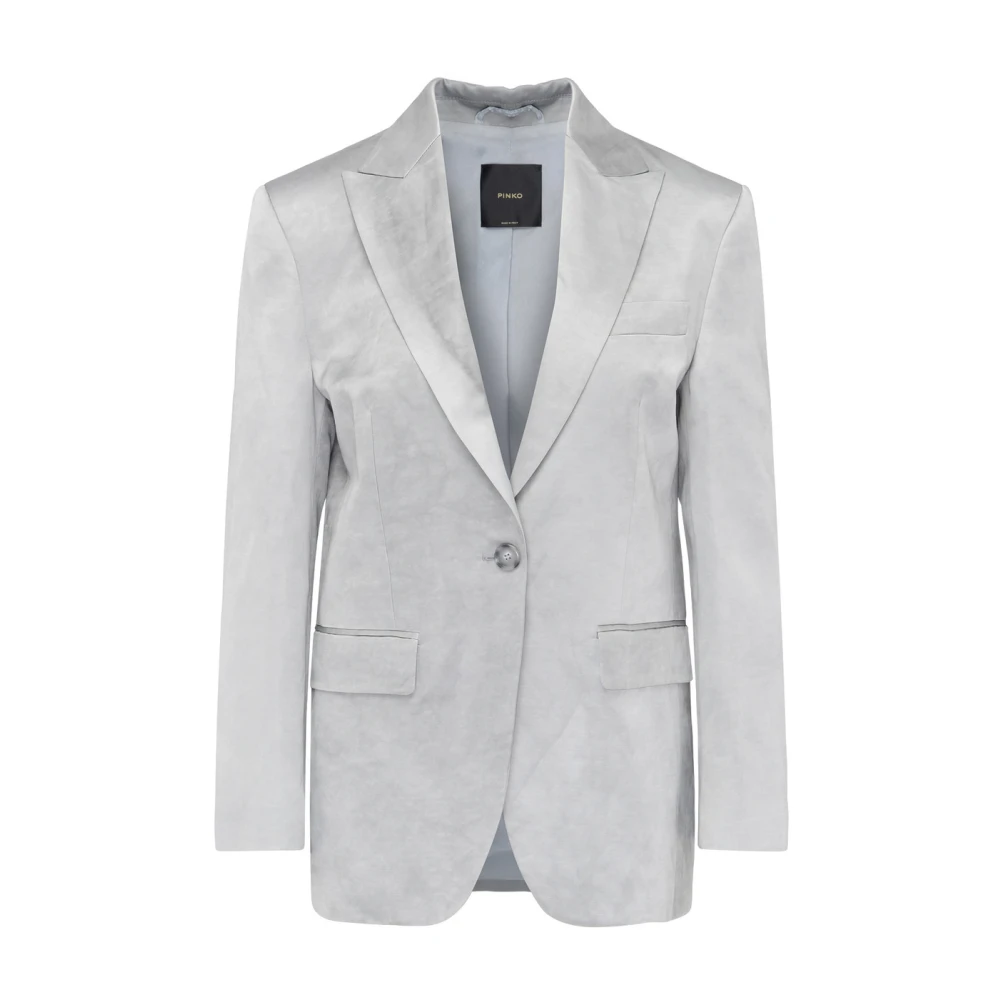 Pinko Grijze Jas FOR YOU Gray Dames