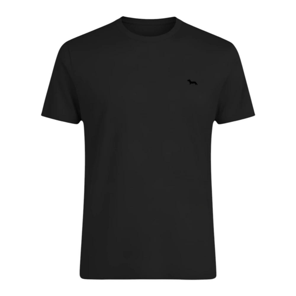 Harmont & Blaine Black T-Shirts, Male, 2XL, Premium Cotton T-Shirt