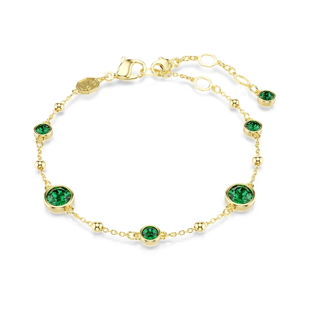 Swarovski Women's Green Bracelets, One Size, Crystal Bracelet For Elegant Outfits
