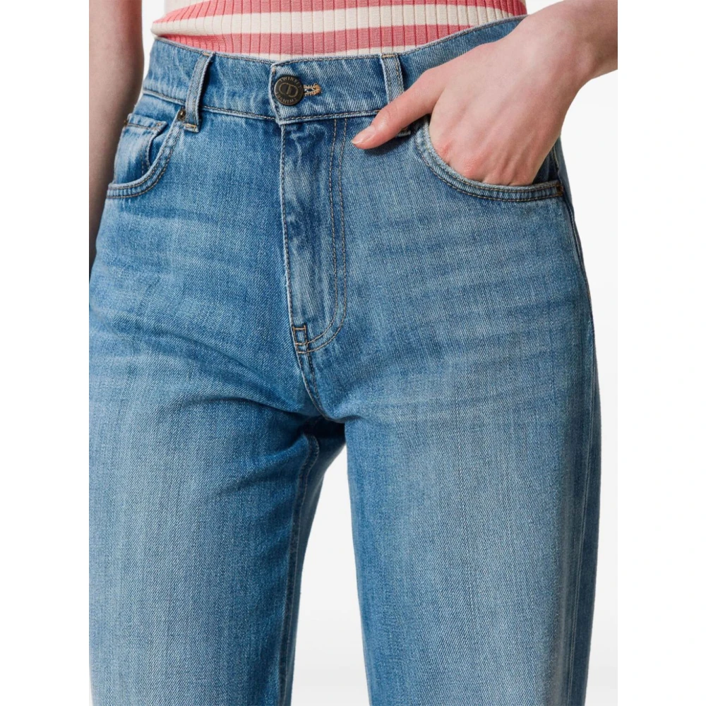 Twinset Denim Jeans met Klassieke Indigo Stijl Blue Dames