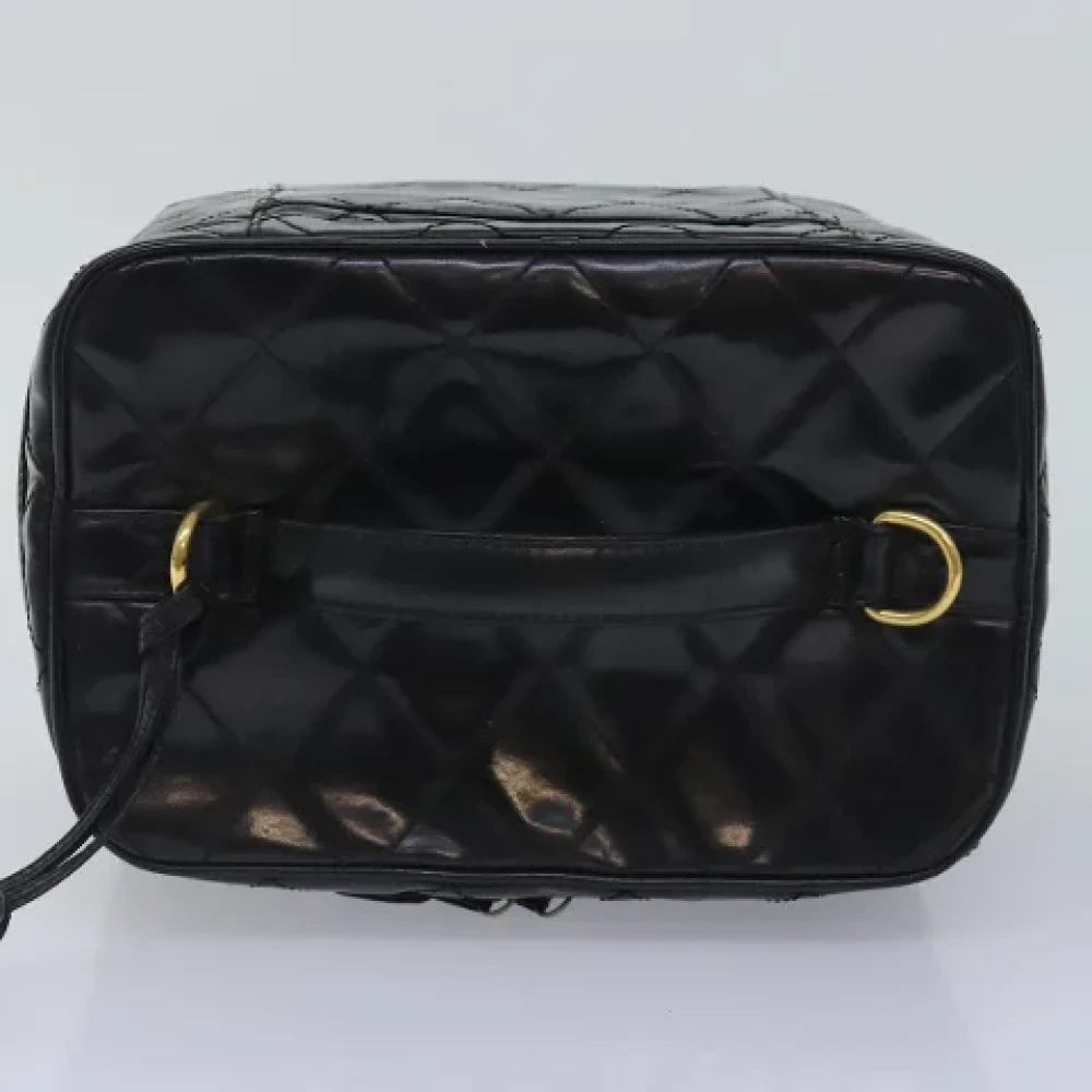 Chanel Vintage Pre-owned Leather pouches Black Dames