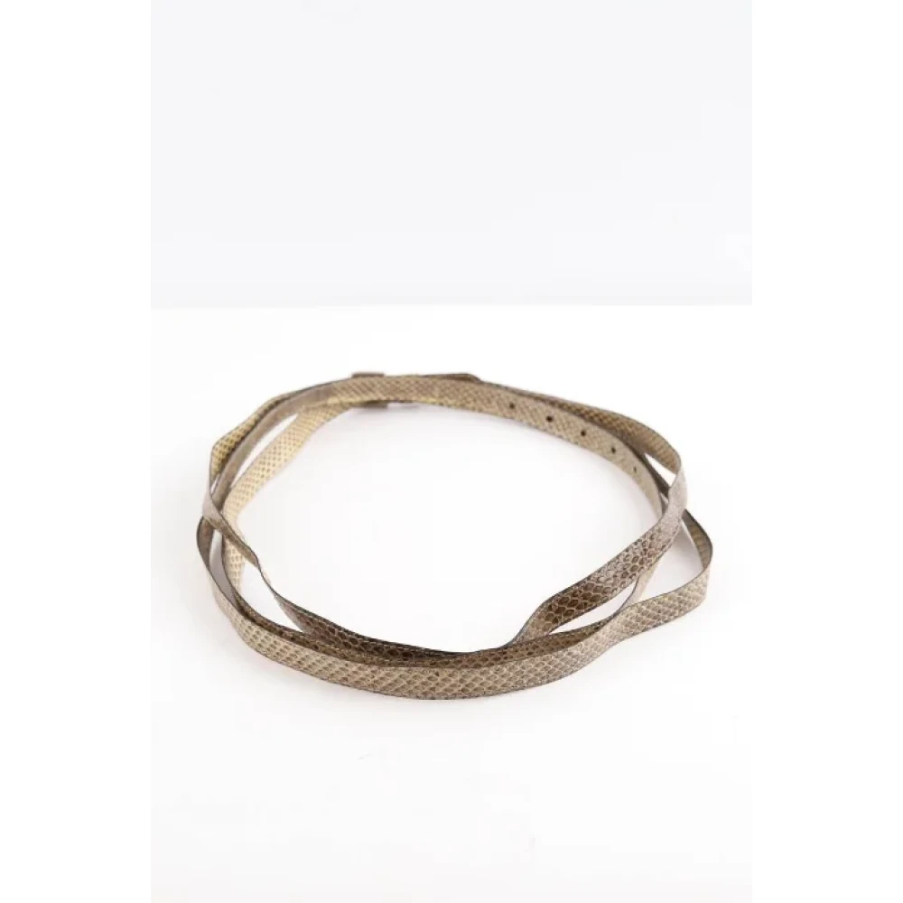 Dolce & Gabbana Pre-owned Leather belts Gray Dames