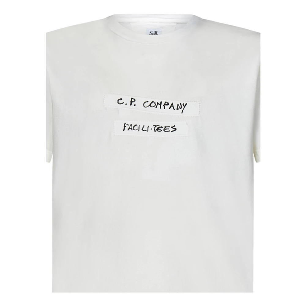 C.P. Company Witte T-shirts en Polos met Grafische Prints White Heren
