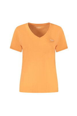 orange-bomull-v-ringad-t-shirt